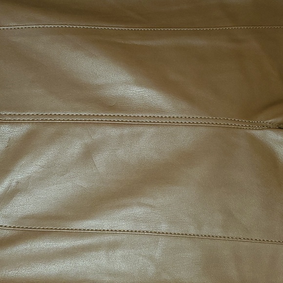 We the Free Spitfire Stacked Faux Leather Skinny Pants Wild Mustang Size 24 NWT - Picture 6 of 13